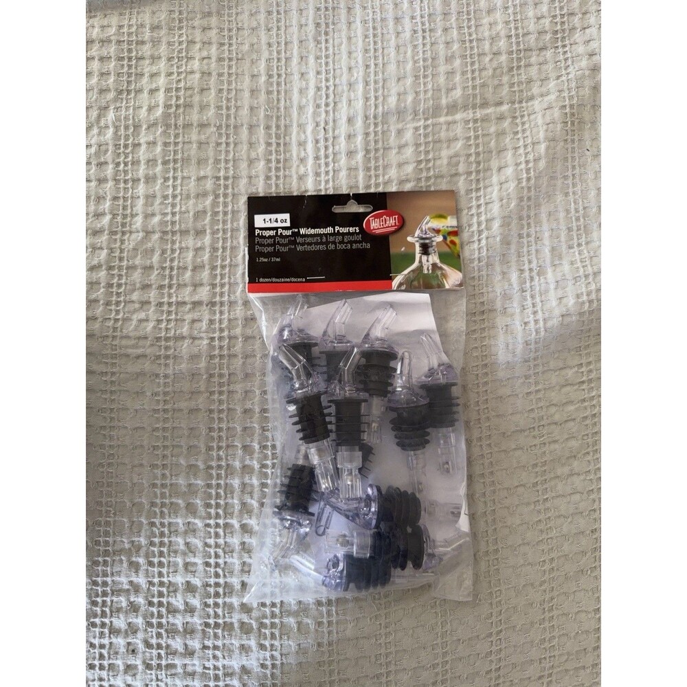 (12 Pk) Tablecraft Proper Pour Widemouth Pourer 1-1/4 Oz